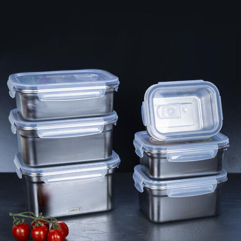 Lurch - nerez jídelní box s plastovým víkem 1500ml - 4